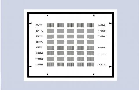 锐华光学画册中的 ISO12233 与 eSFR 测试卡展示视觉